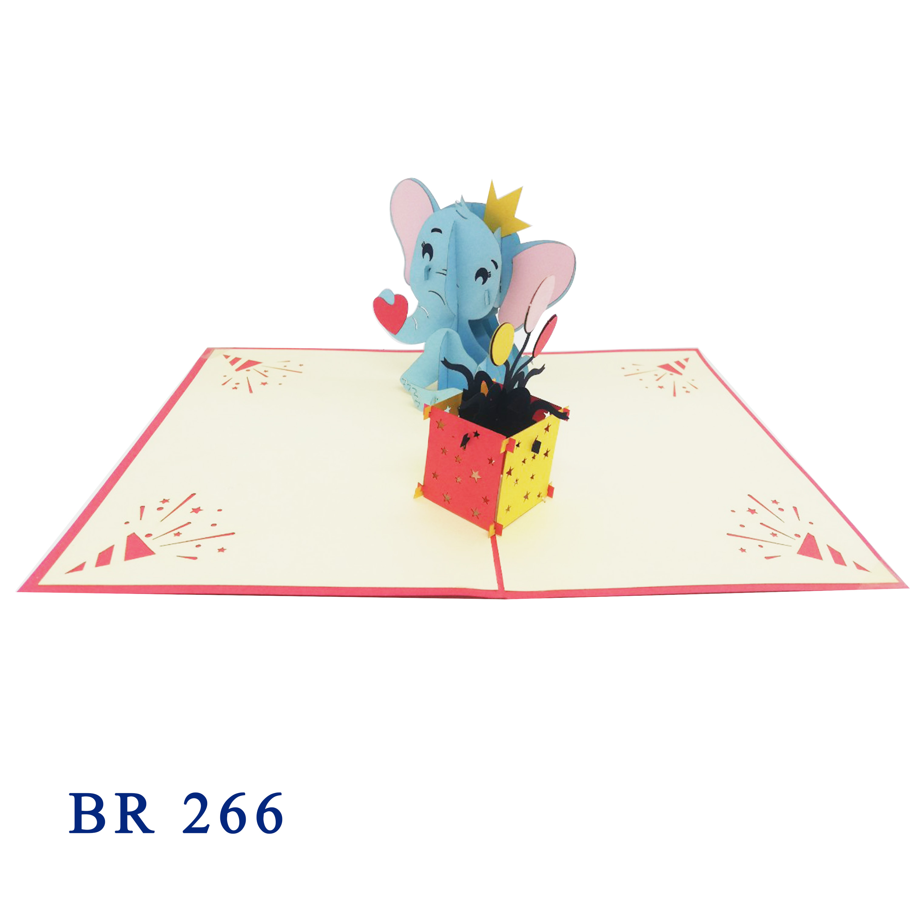 Elephant Birthday Pop Up Card