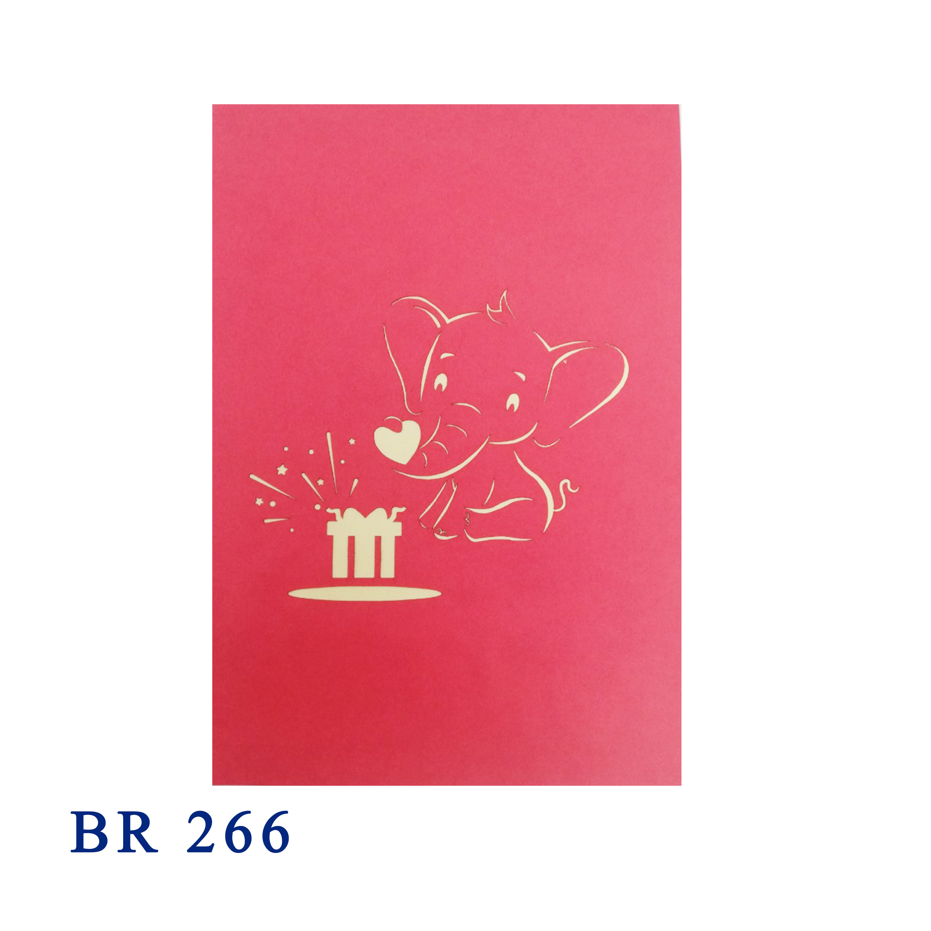 Elephant Birthday Pop Up Card