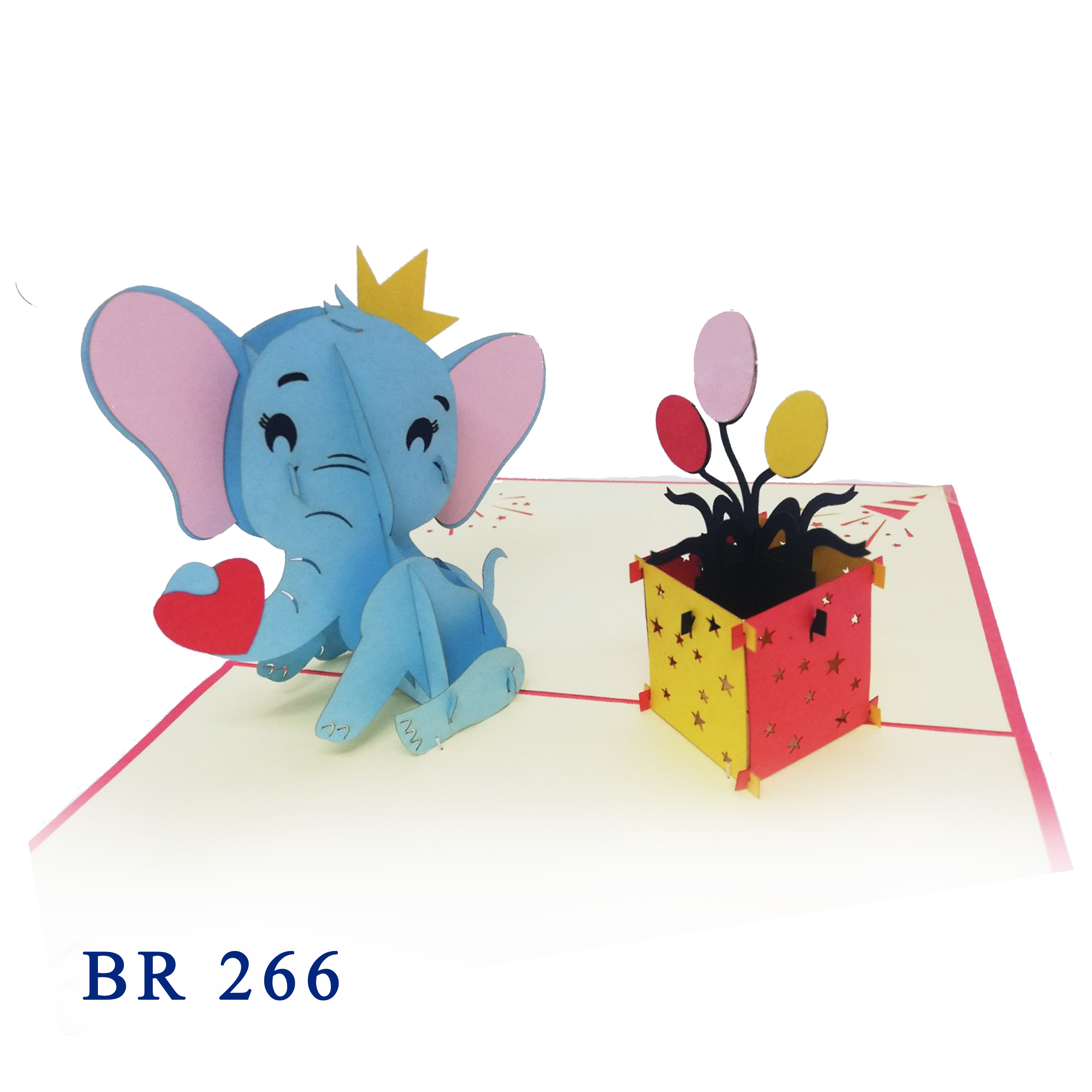 Elephant Birthday Pop Up Card