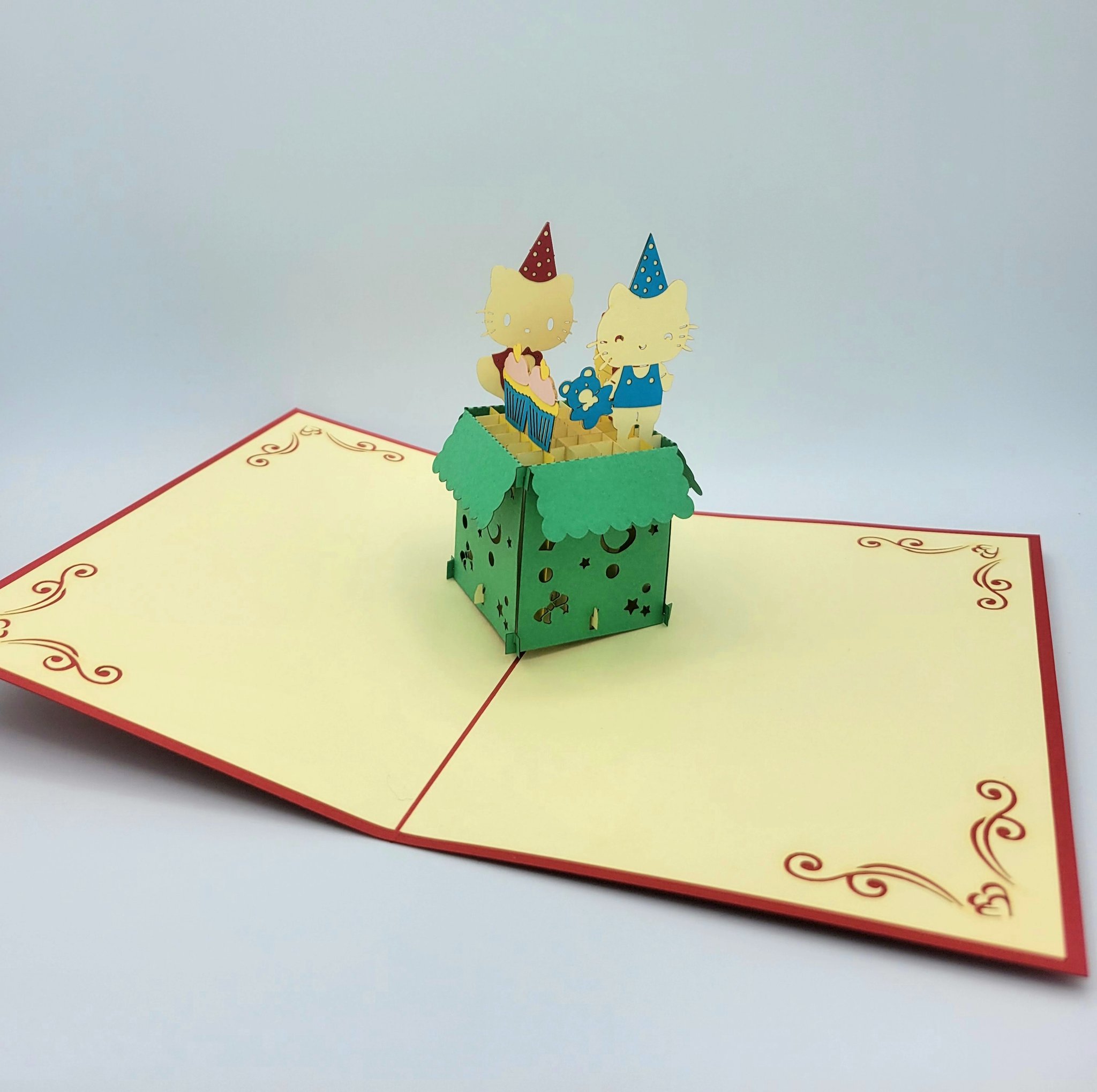 Birthday Kitty Pop Up Card