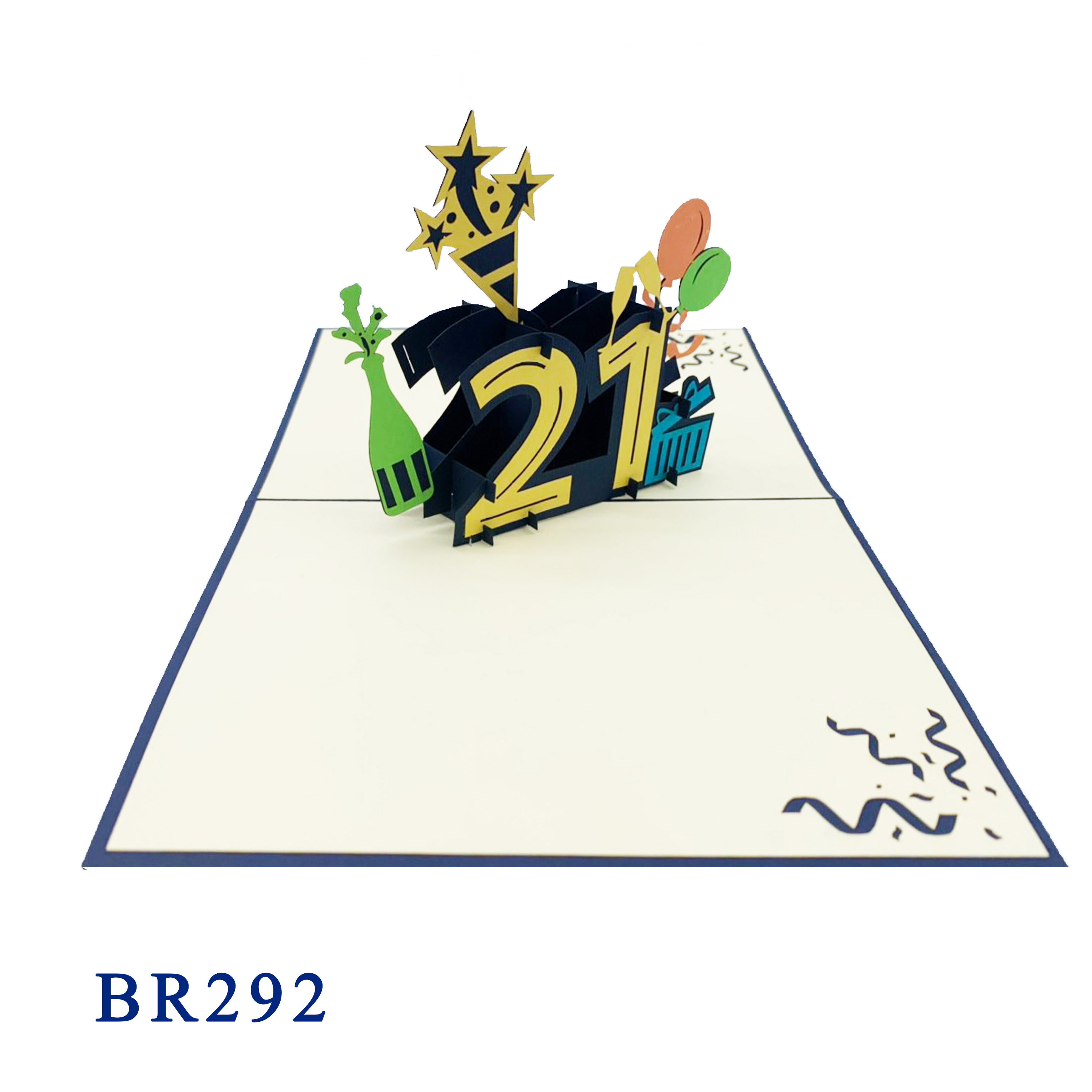21th Birthday Pop Up Card