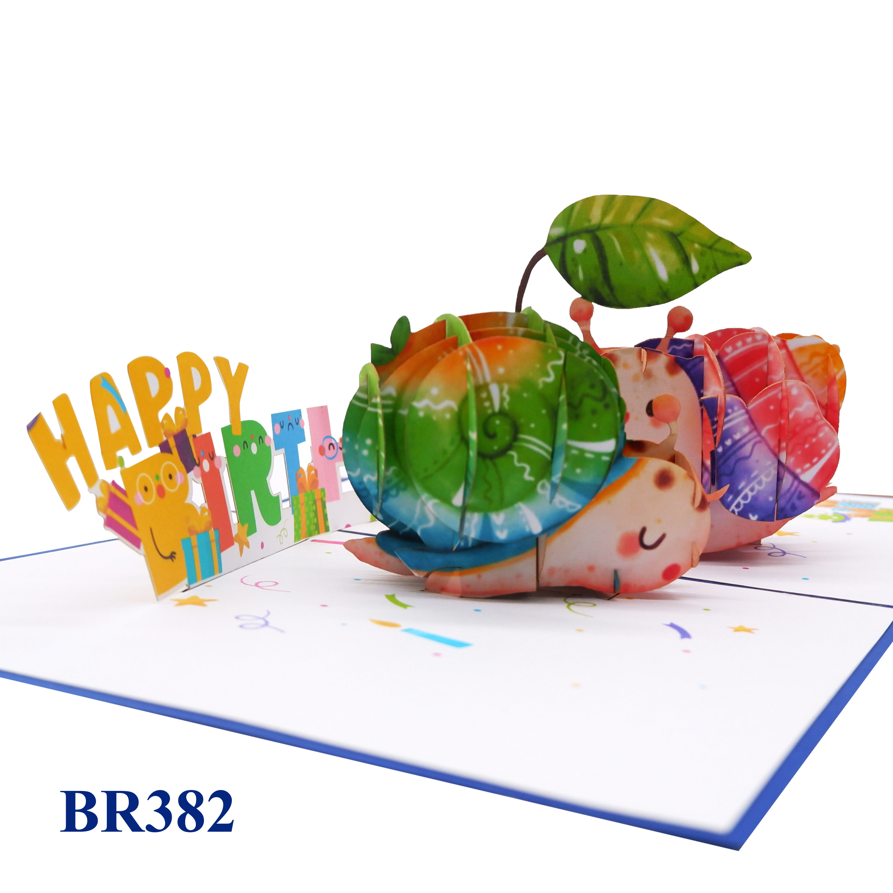 Birthday Snails Pop Up Card