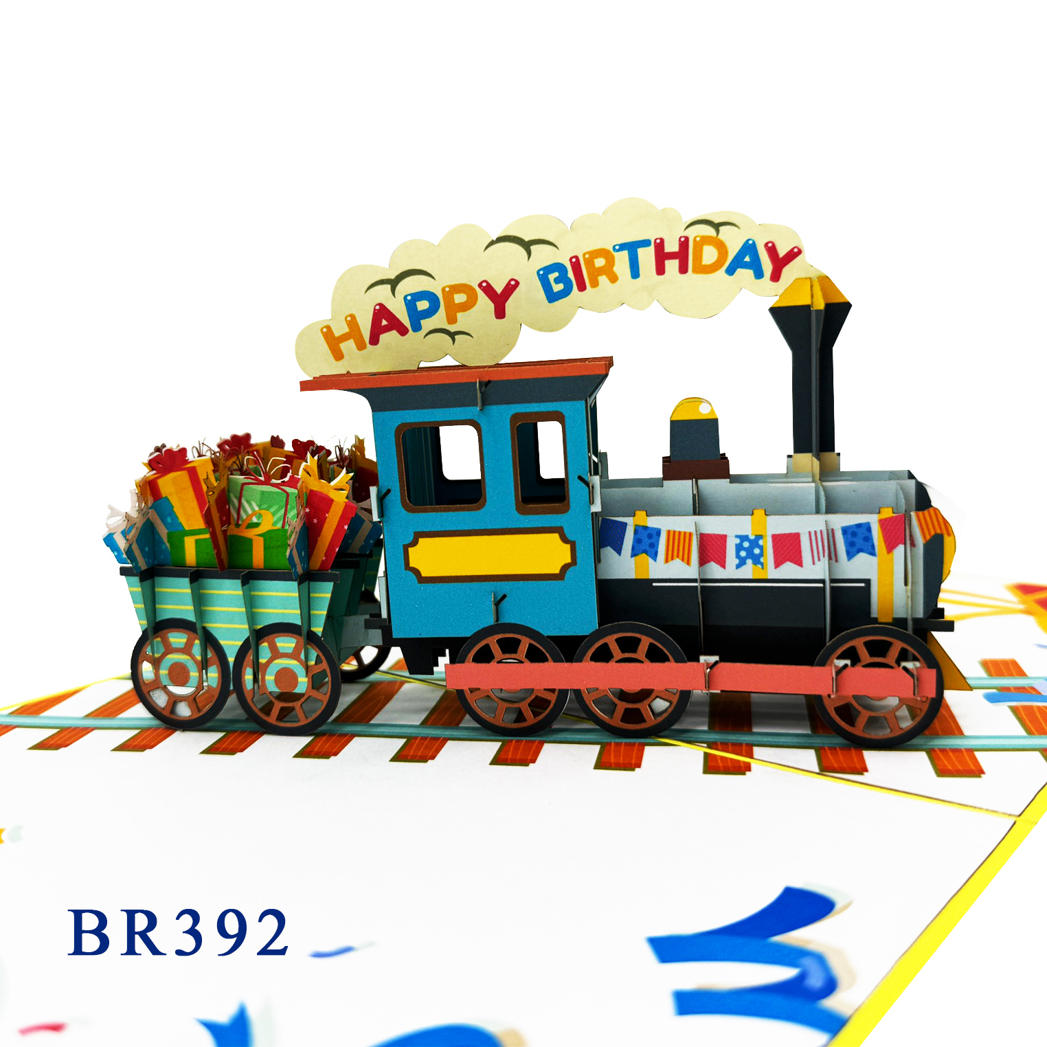 Birthday Train Pop Up Card