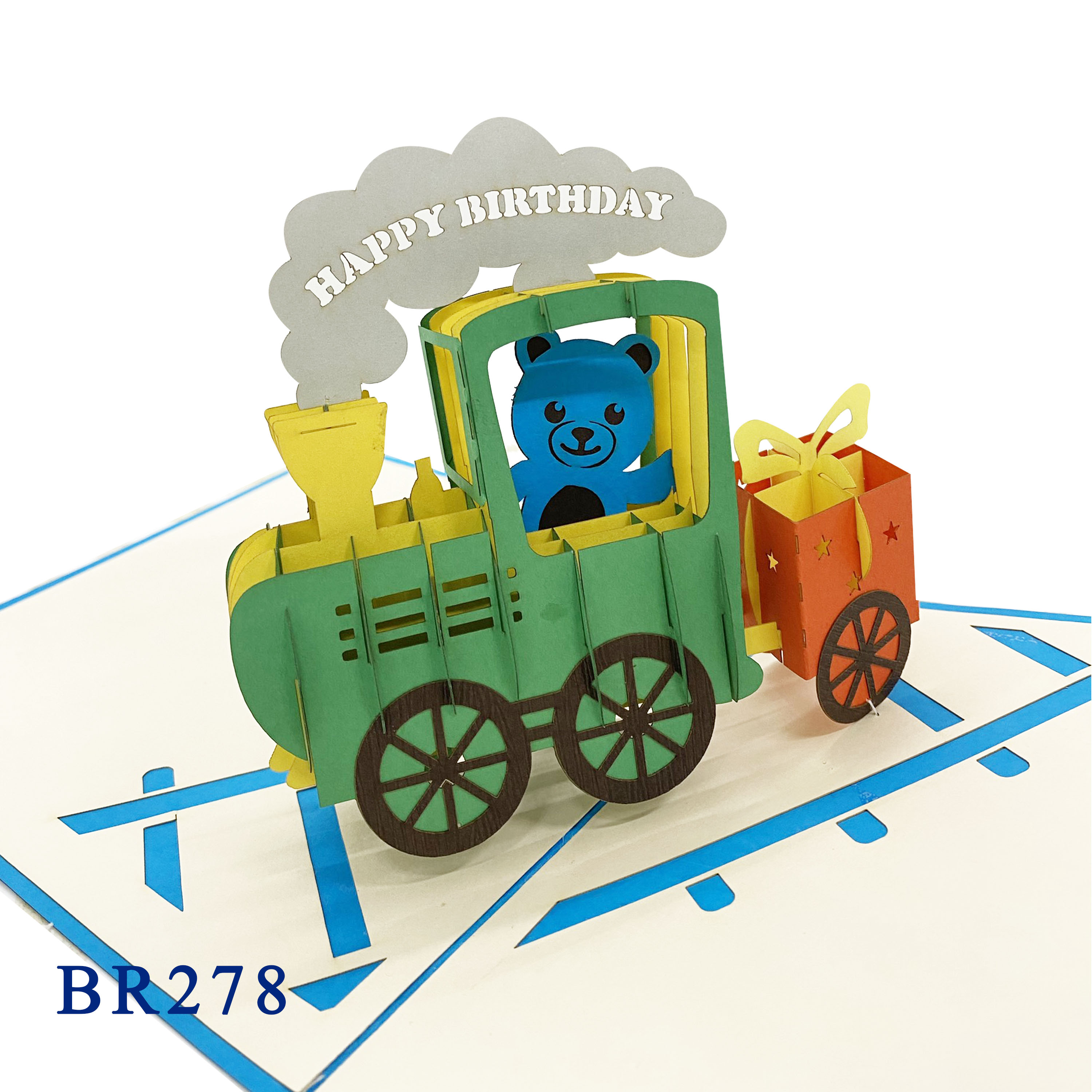 Birthday Train Pop Up Card