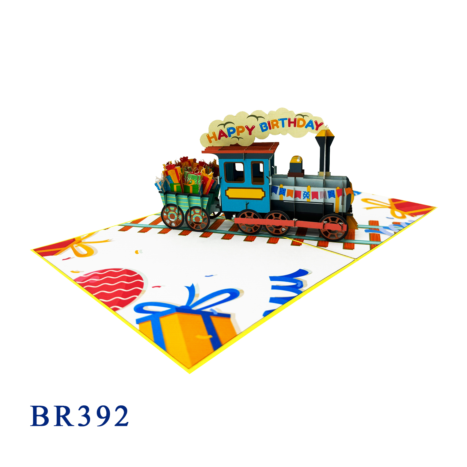 Birthday Train Pop Up Card