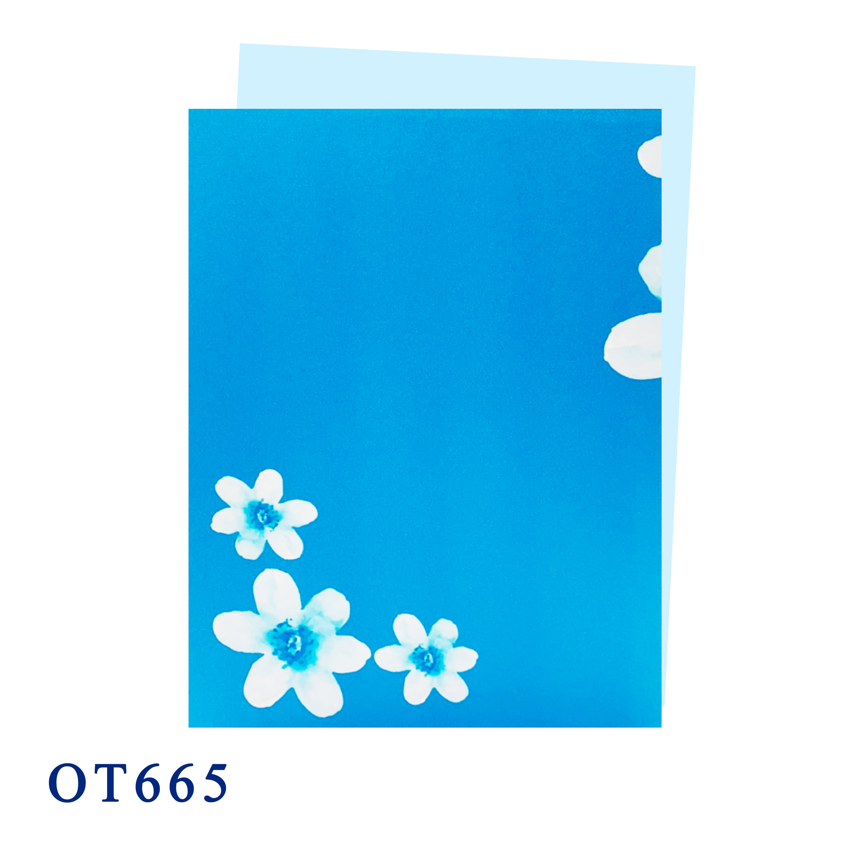 Blue Happy Spring Greeting Card
