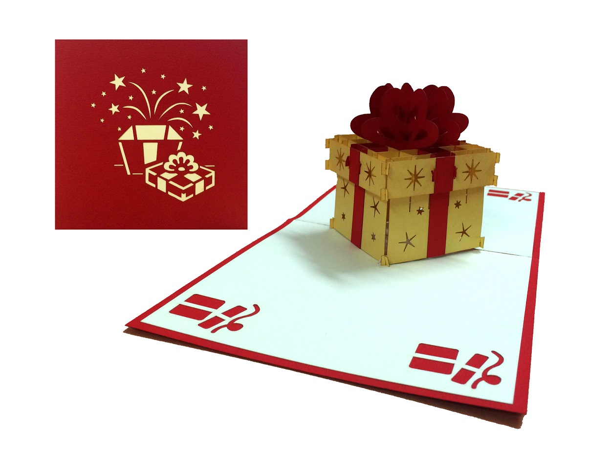 Birthday Present Pop Up Card