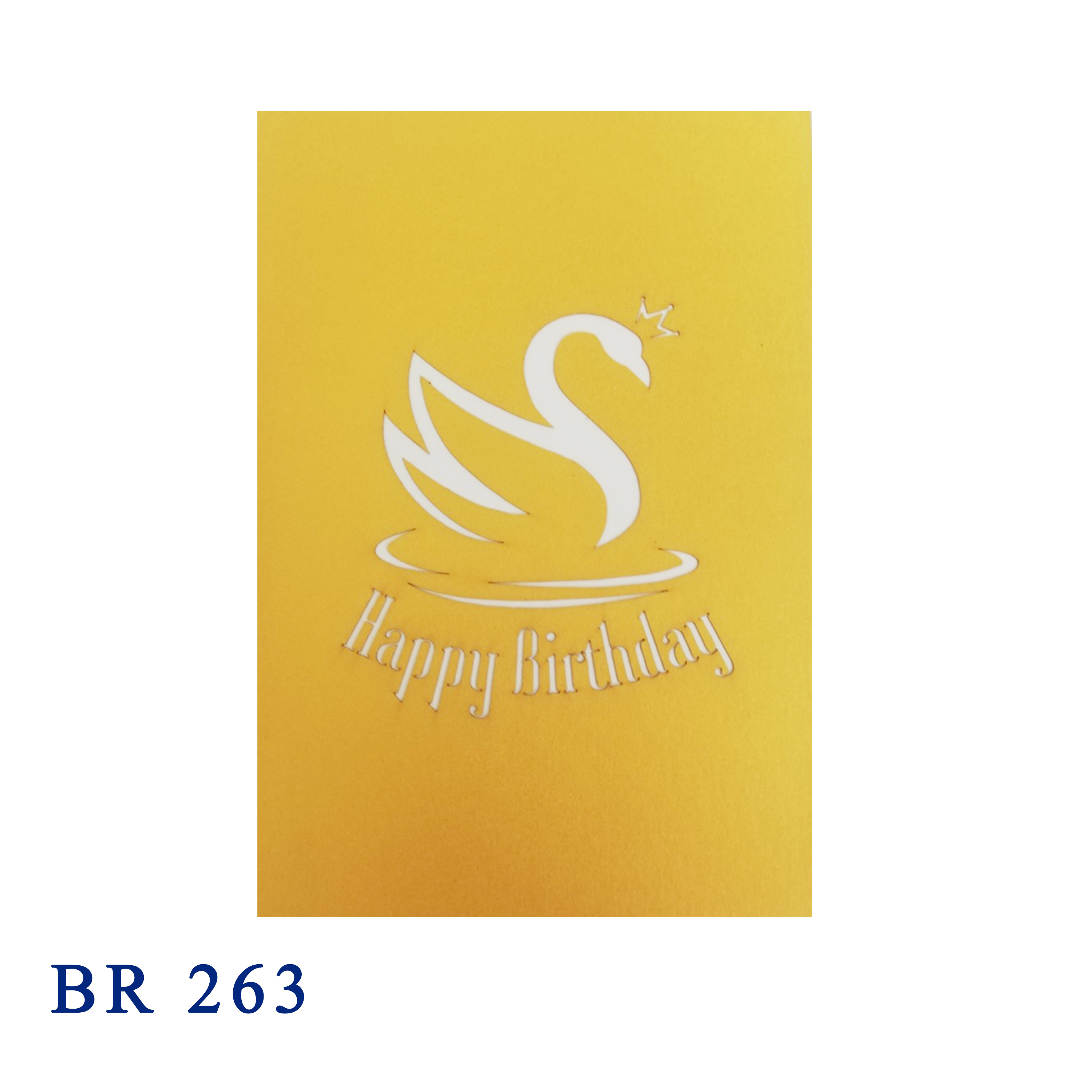Birthday Swan Pop Up Card
