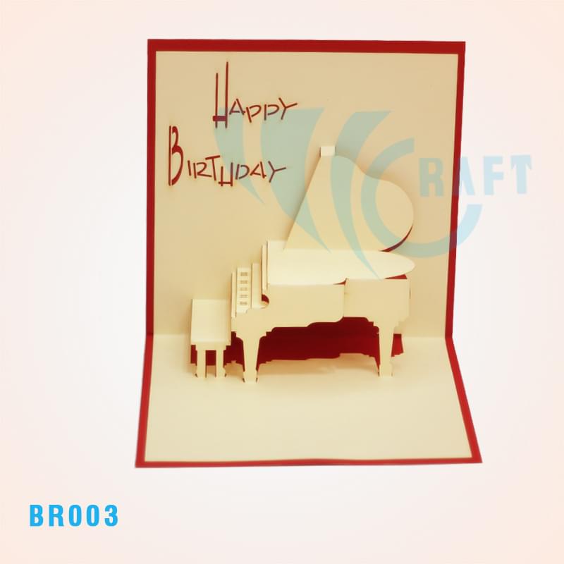 Piano Pop Up Card