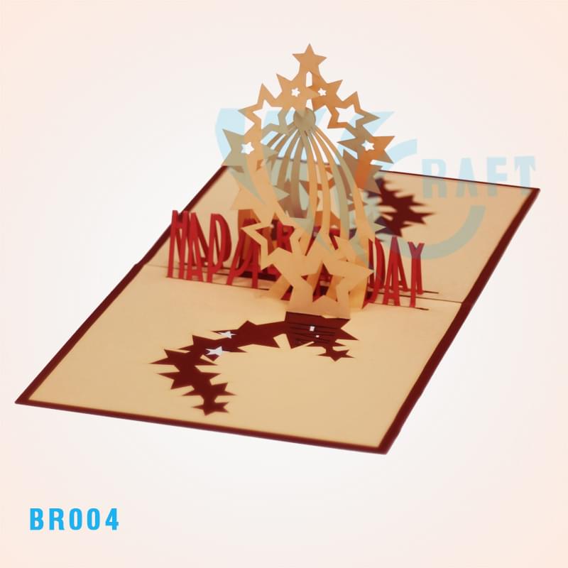 Birthday Star Pop Up Card