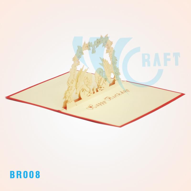 Birthday Angels Pop Up Card