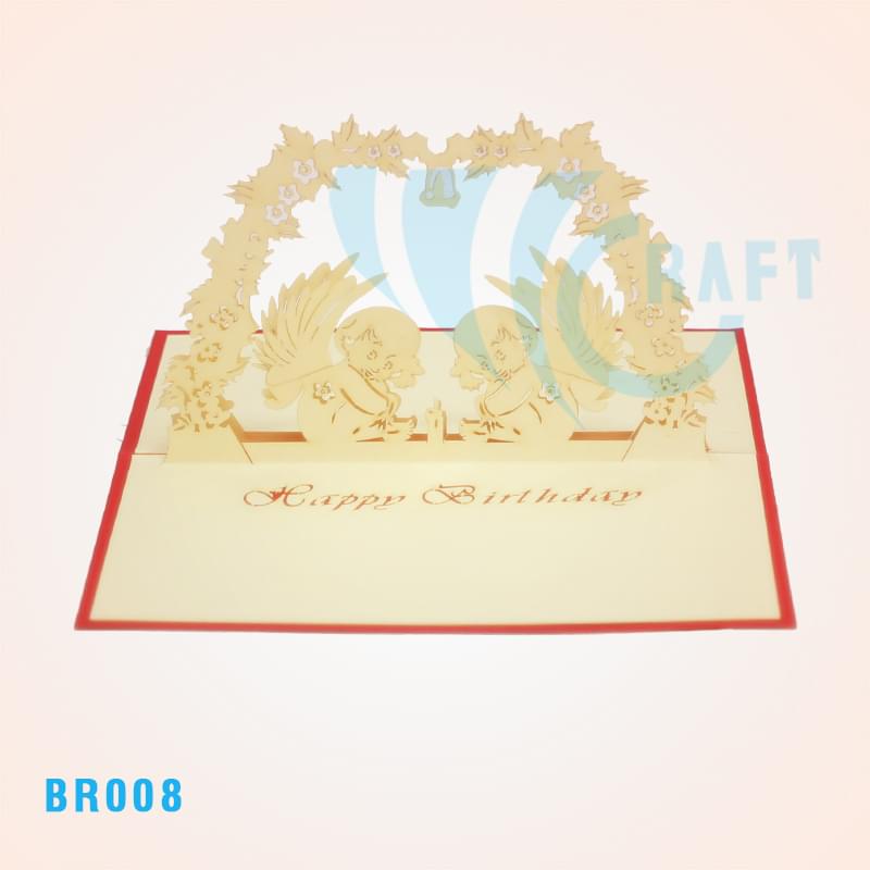 Birthday Angels Pop Up Card