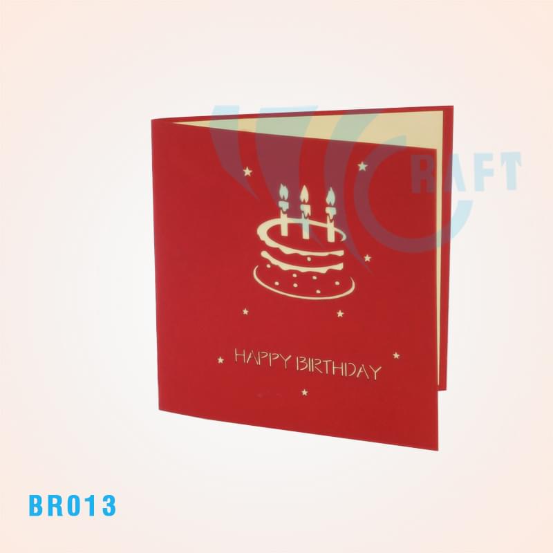 Birthday Cake Pop Up Card