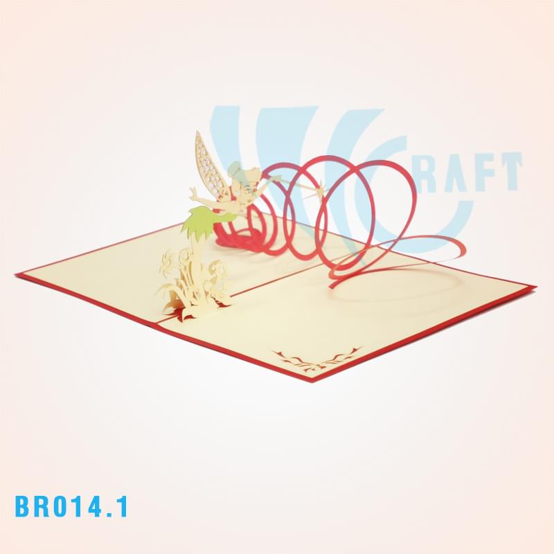 Birthday Tinkerbell Pop Up Card 3