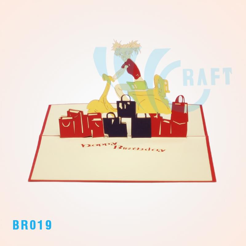 Birthday Vespa Pop Up Card