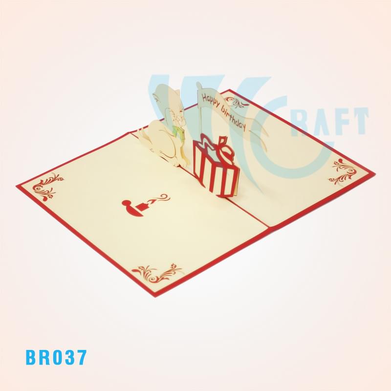Birthday Kitty Pop Up Card