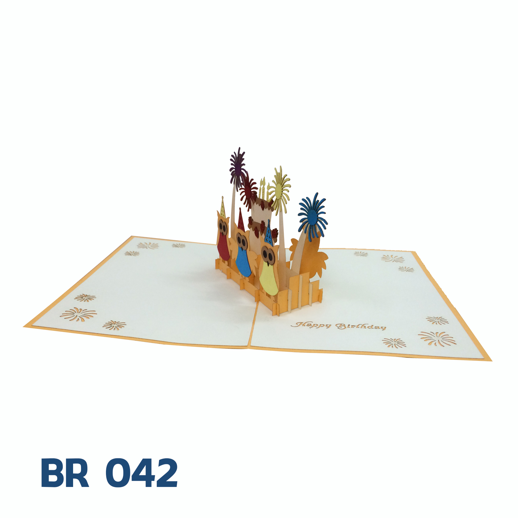 Birthday Owl 3D Pop Up Card