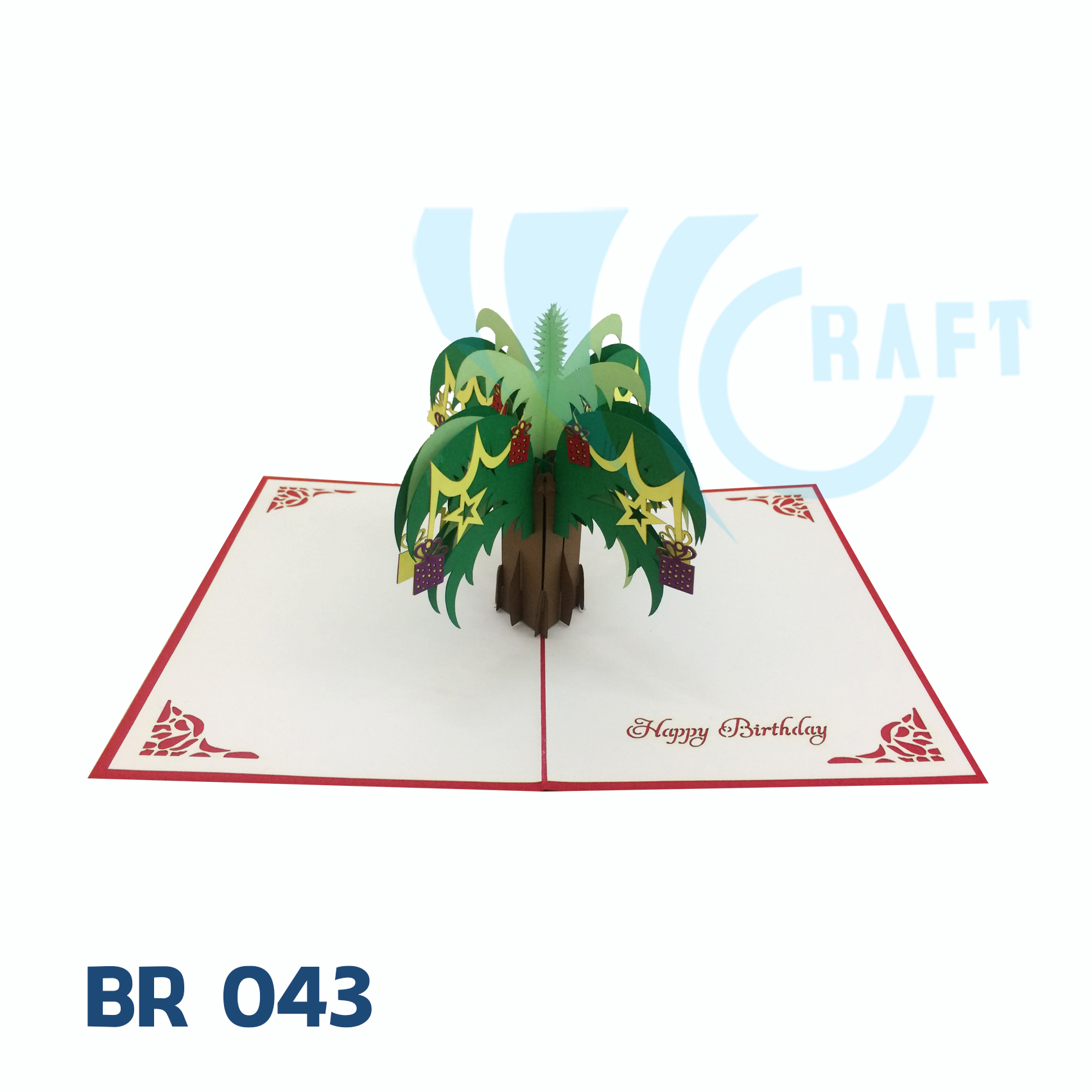 Birthday Palm Tree Pop Up Card