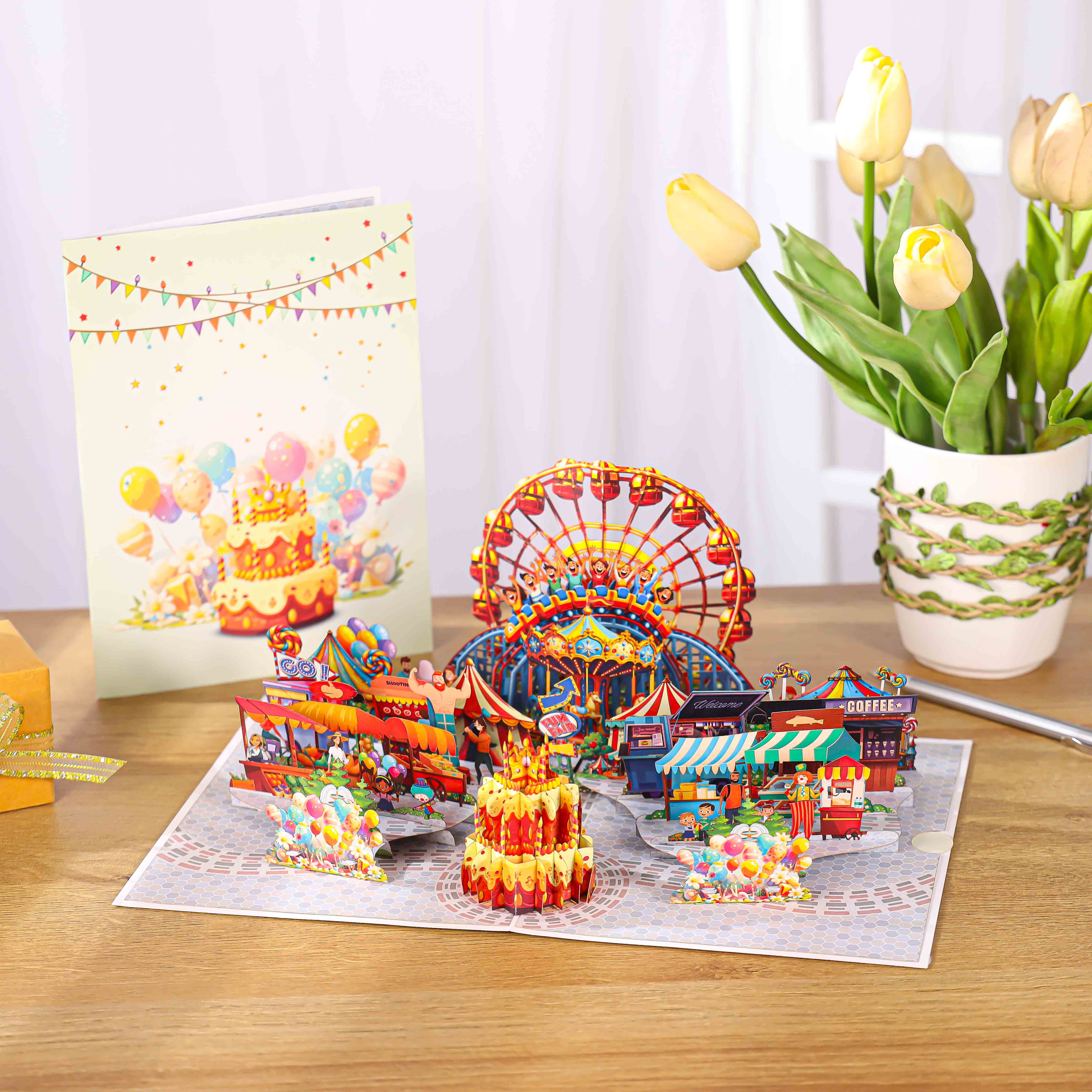Birthday Park 3D Pop-Up Greeting Card