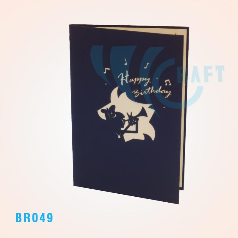 Birthday Trumpet Pop Up Card
