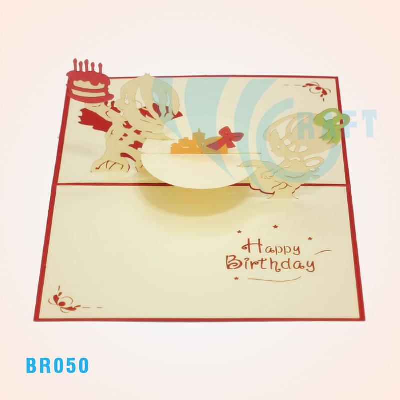 Children Birthday Party Pop Up Card