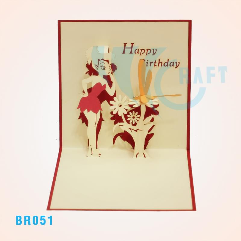 Birthday Tinkerbell Pop Up Card 4