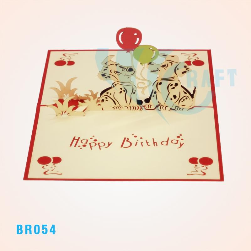 Birthday Puppy Pop Up Card