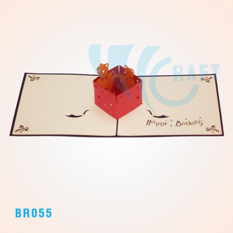Birthday Bear Pop Up Card