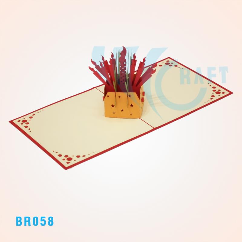 Birthday Candle Box Pop Up Card