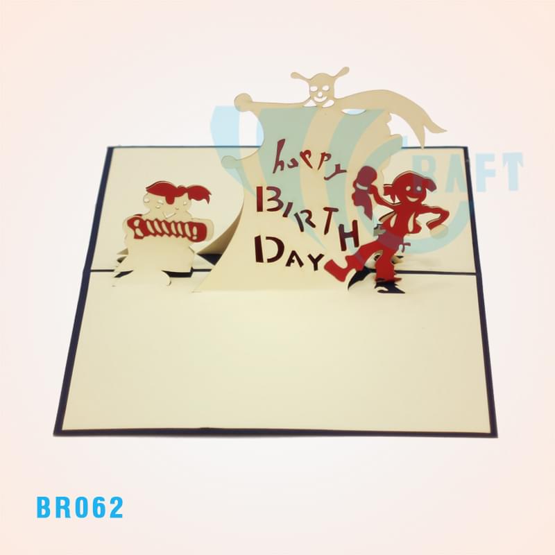 Birthday Pirate Pop Up Card