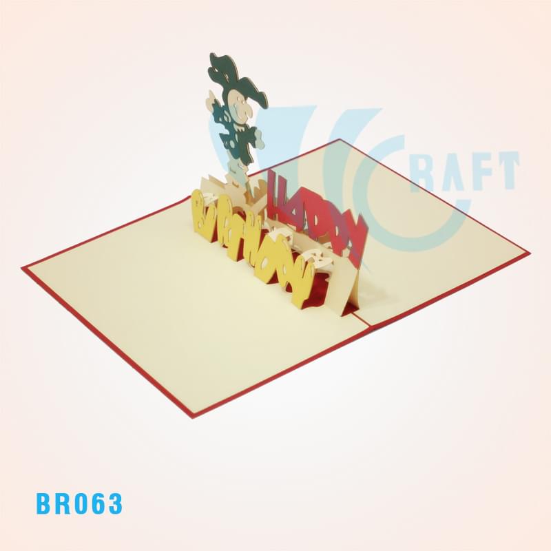 Birthday Clown Pop Up Card