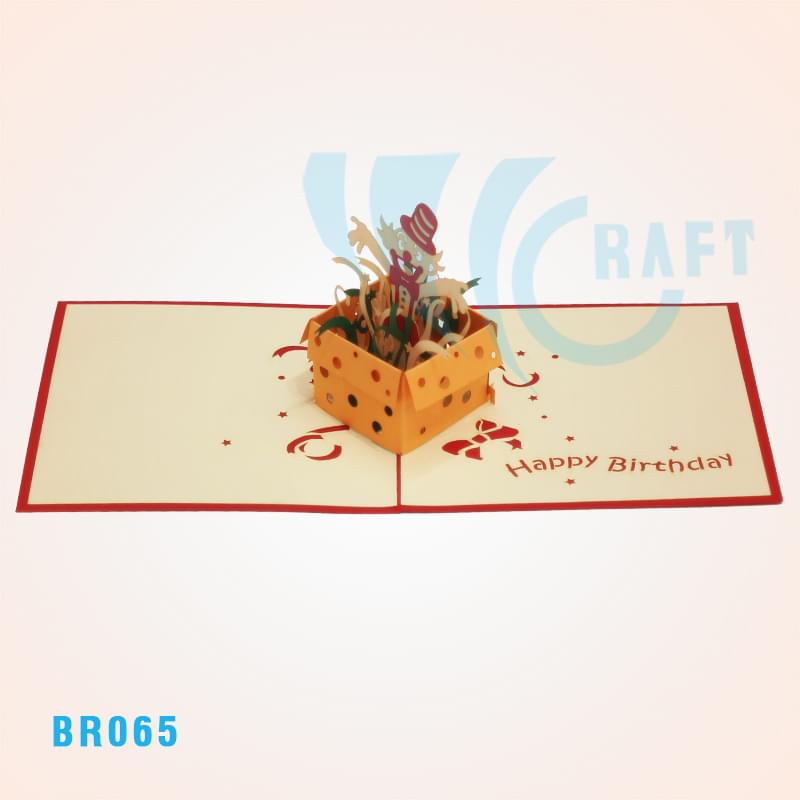 Birthday Clown Pop Up Card