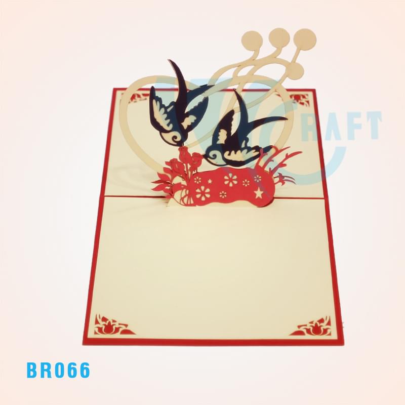 Birthday Sparrow Pop Up Card
