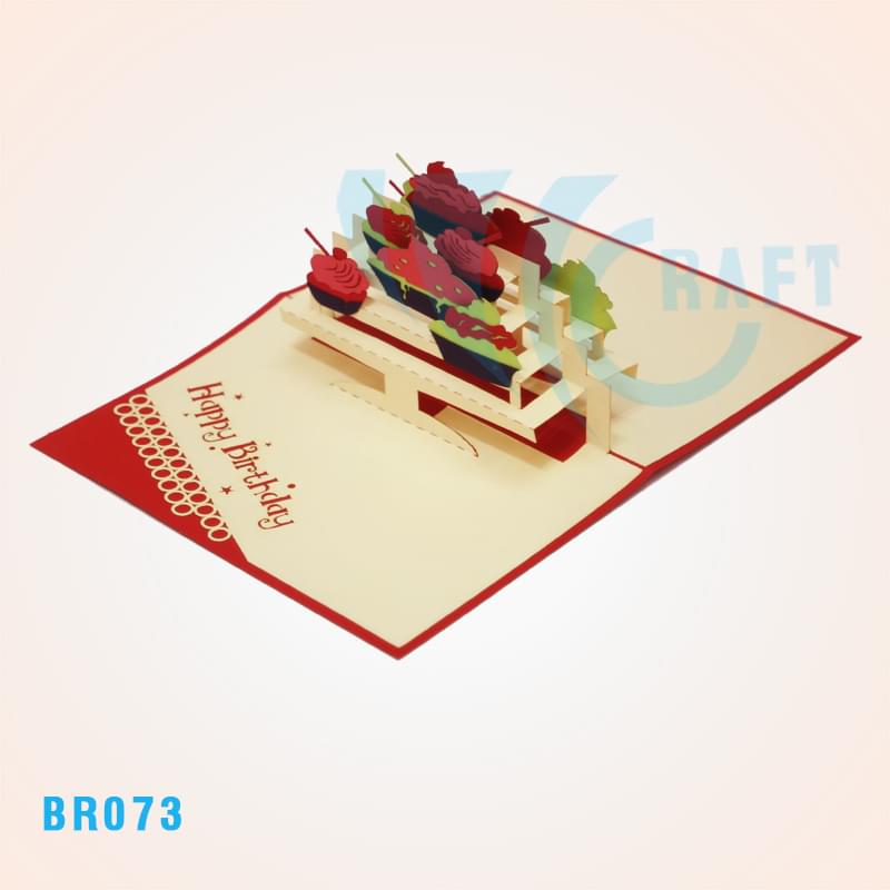 Birthday Cake Pop Up Card