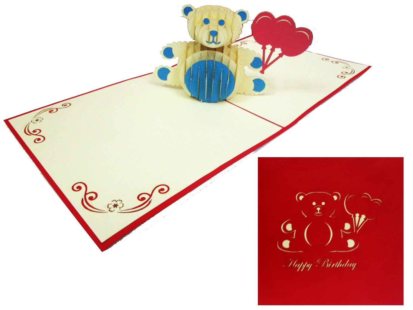Happy Birthday Polar Bear Pop Up Card