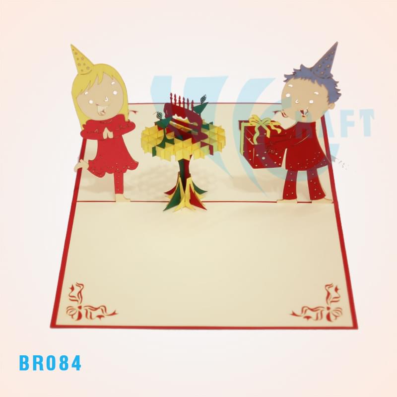 Children Birthday Party Pop Up Card 2