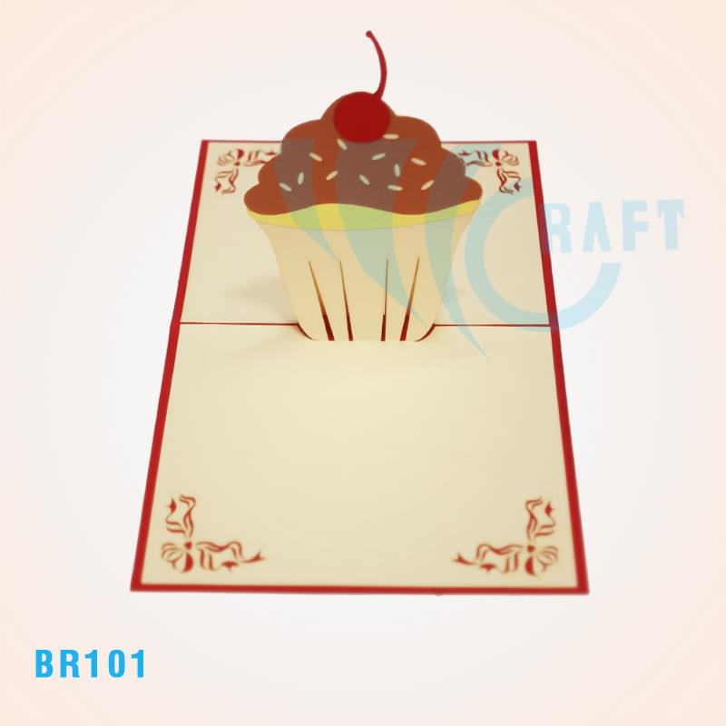 Birthday Cupcake Pop Up Card