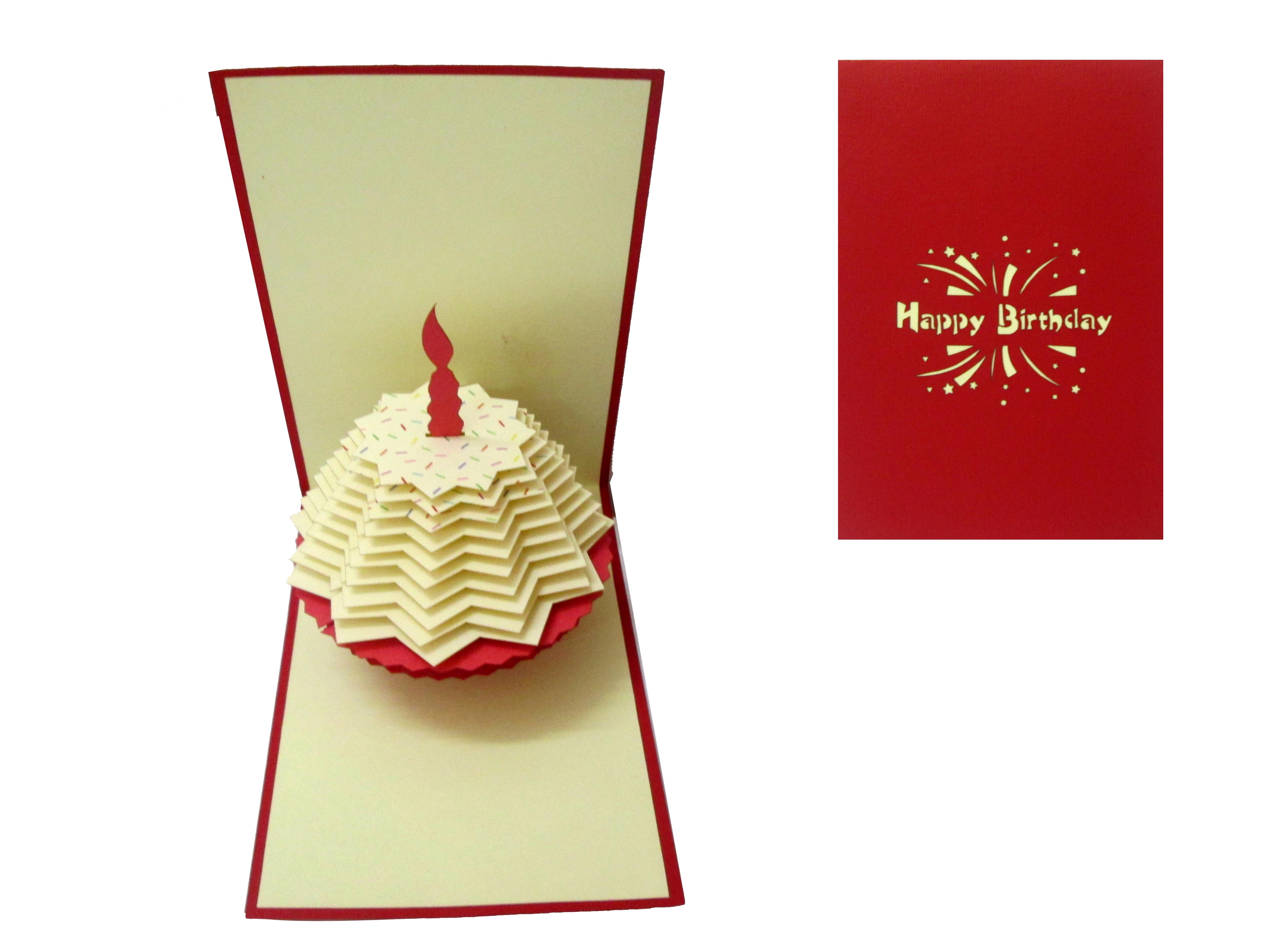 3D Pop-Up Birthday Cupcake Card