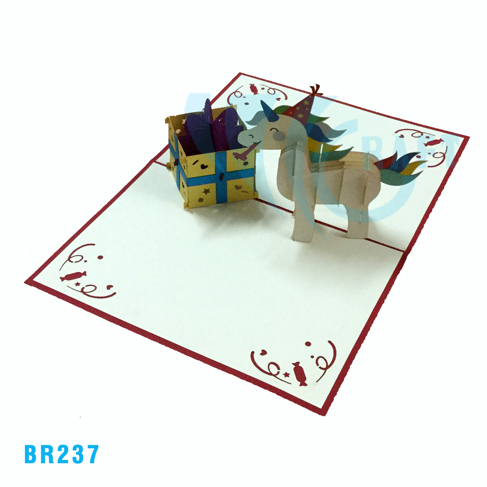 Birthday Unicorn Pop Up Card