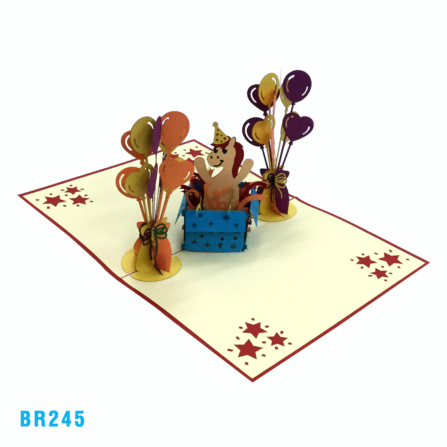 "Your Birthday Present Ia An Unicorn!" Pop Up Card