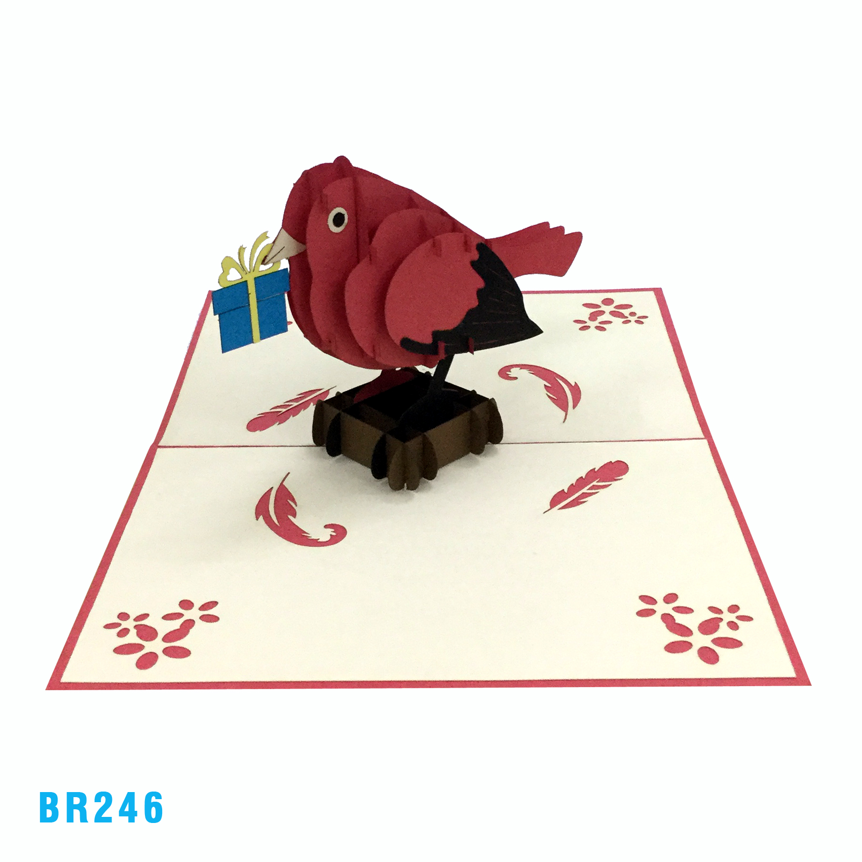 Birthday Bulbul Bird Pop Up Card