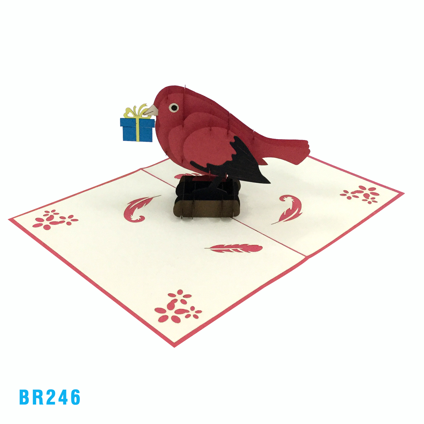 Birthday Bulbul Bird Pop Up Card