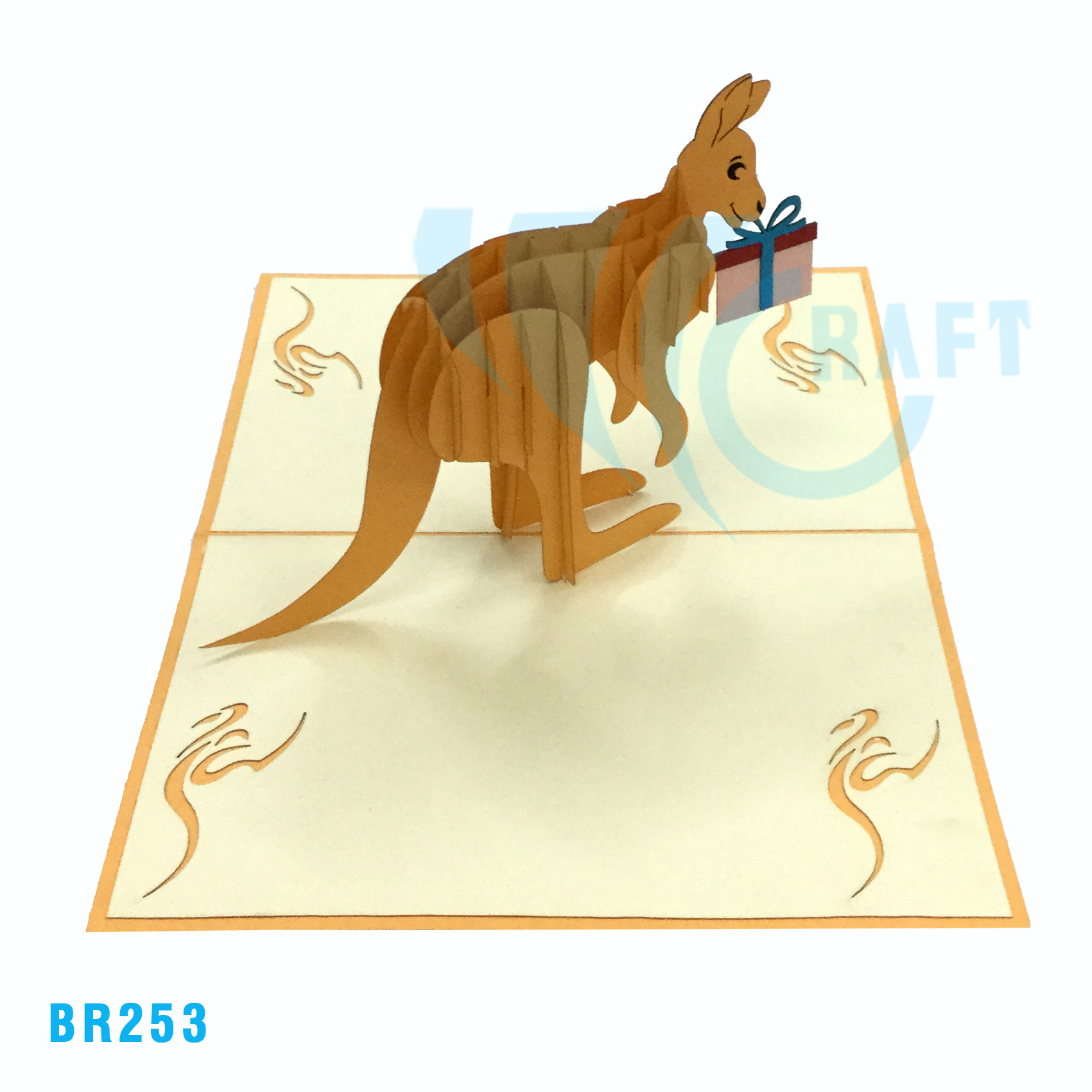 Birthday Kangaroo Pop Up Card