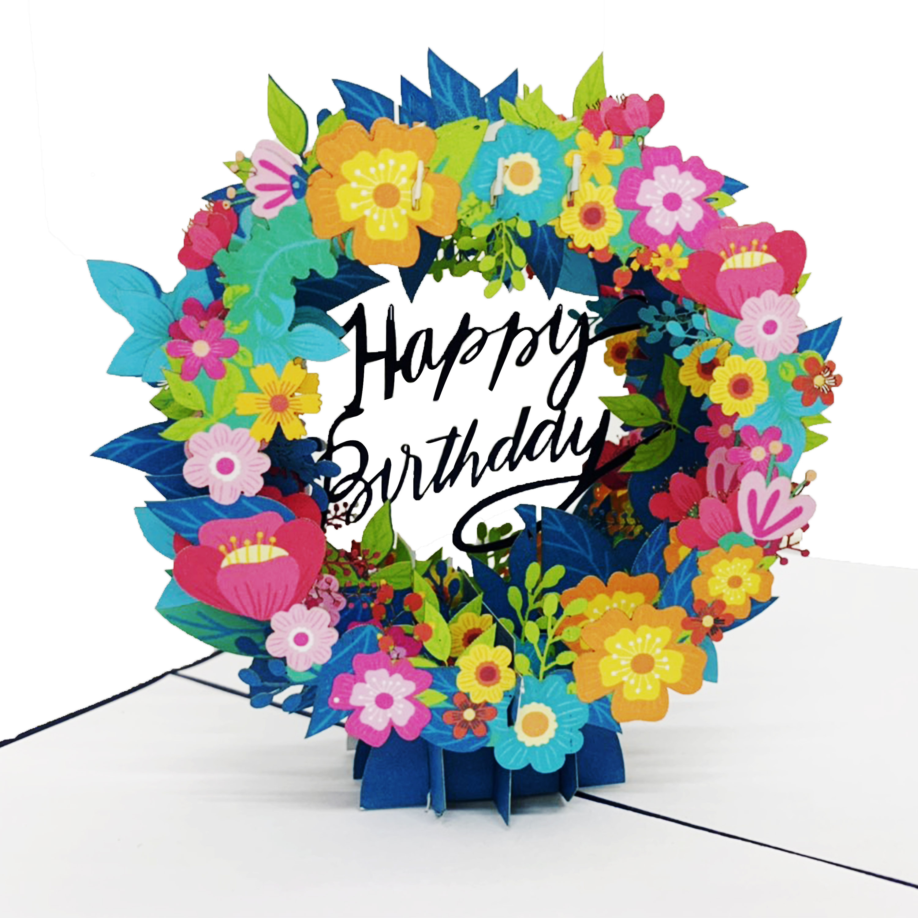 Birthday Flowers Pop Up Card