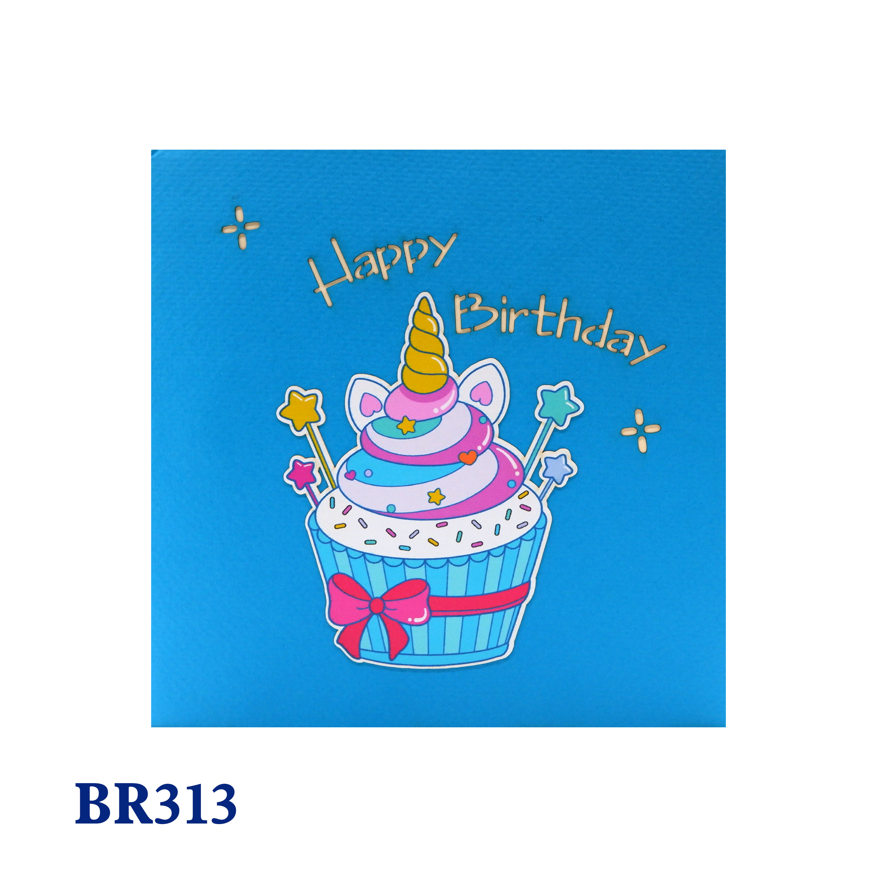 Birthday Pony Cupcake Pop Up Card