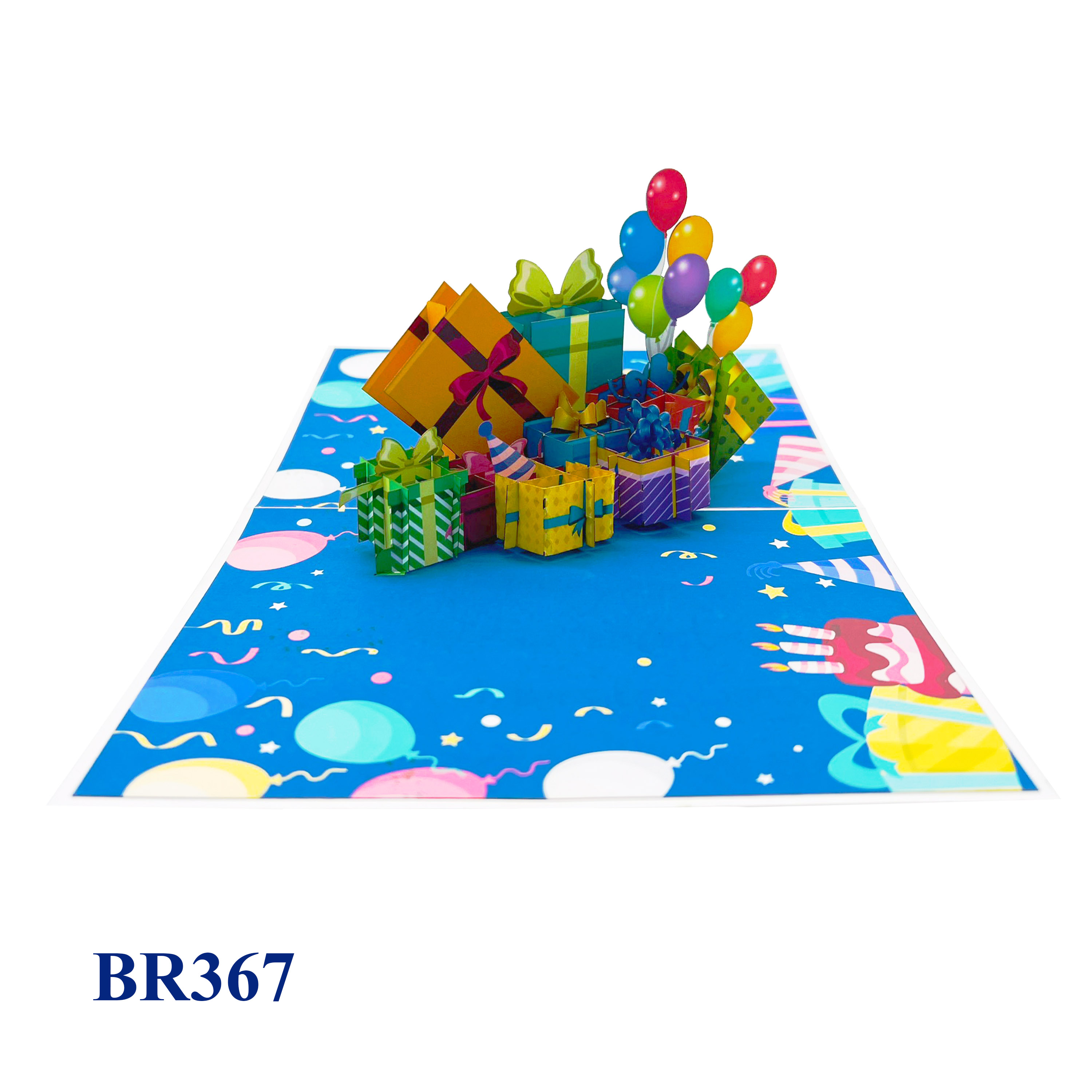 Happy Birthday Gifts Pop Up Card