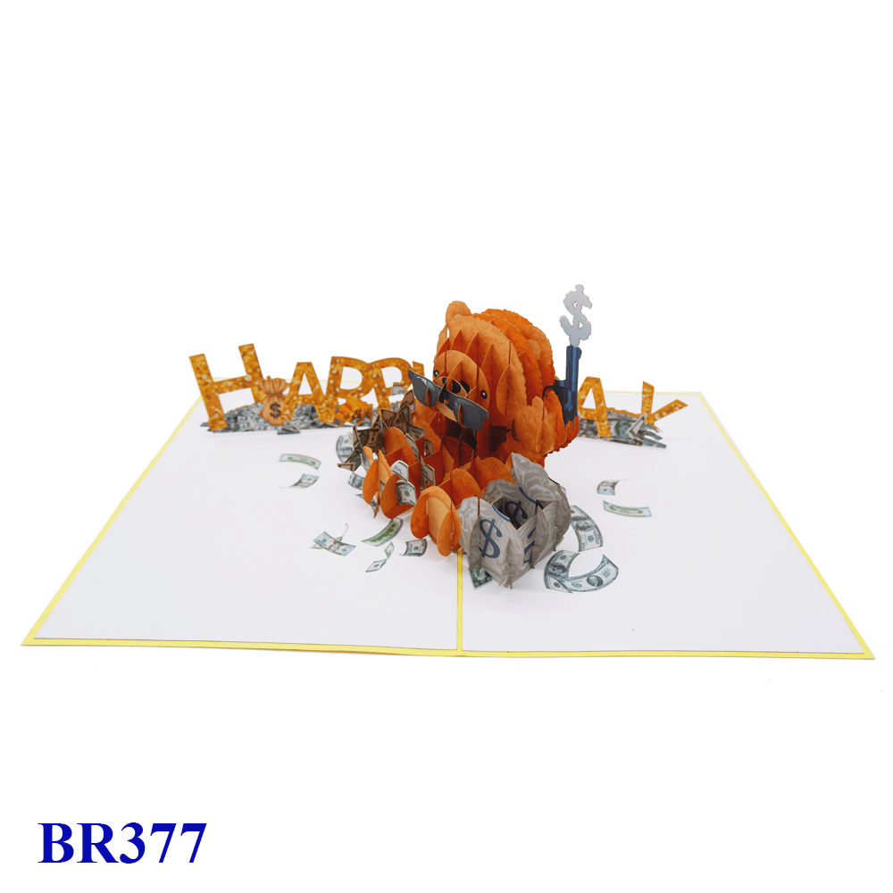 Happy Day Bear Pop Up Card