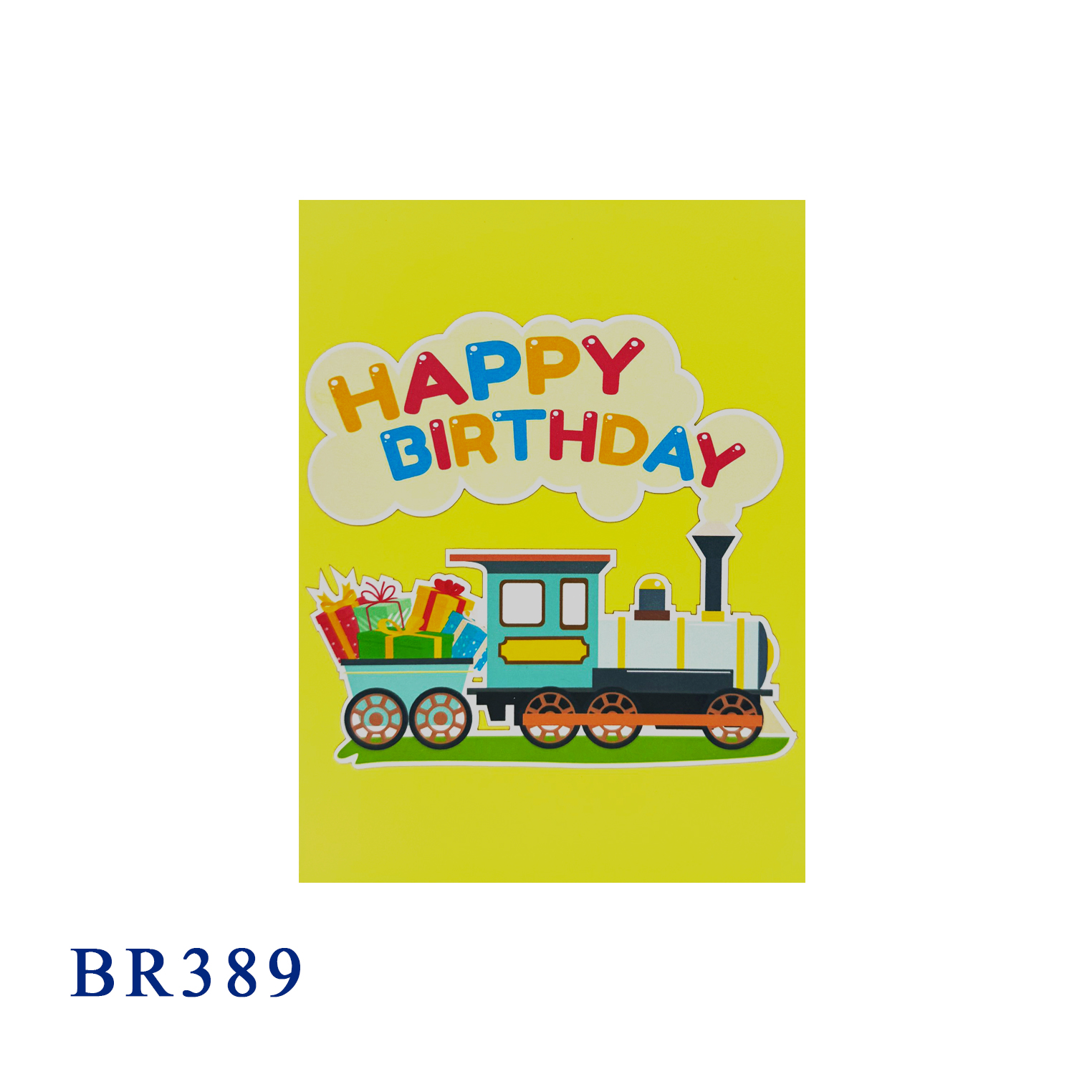 Birthday Train Pop Up Card