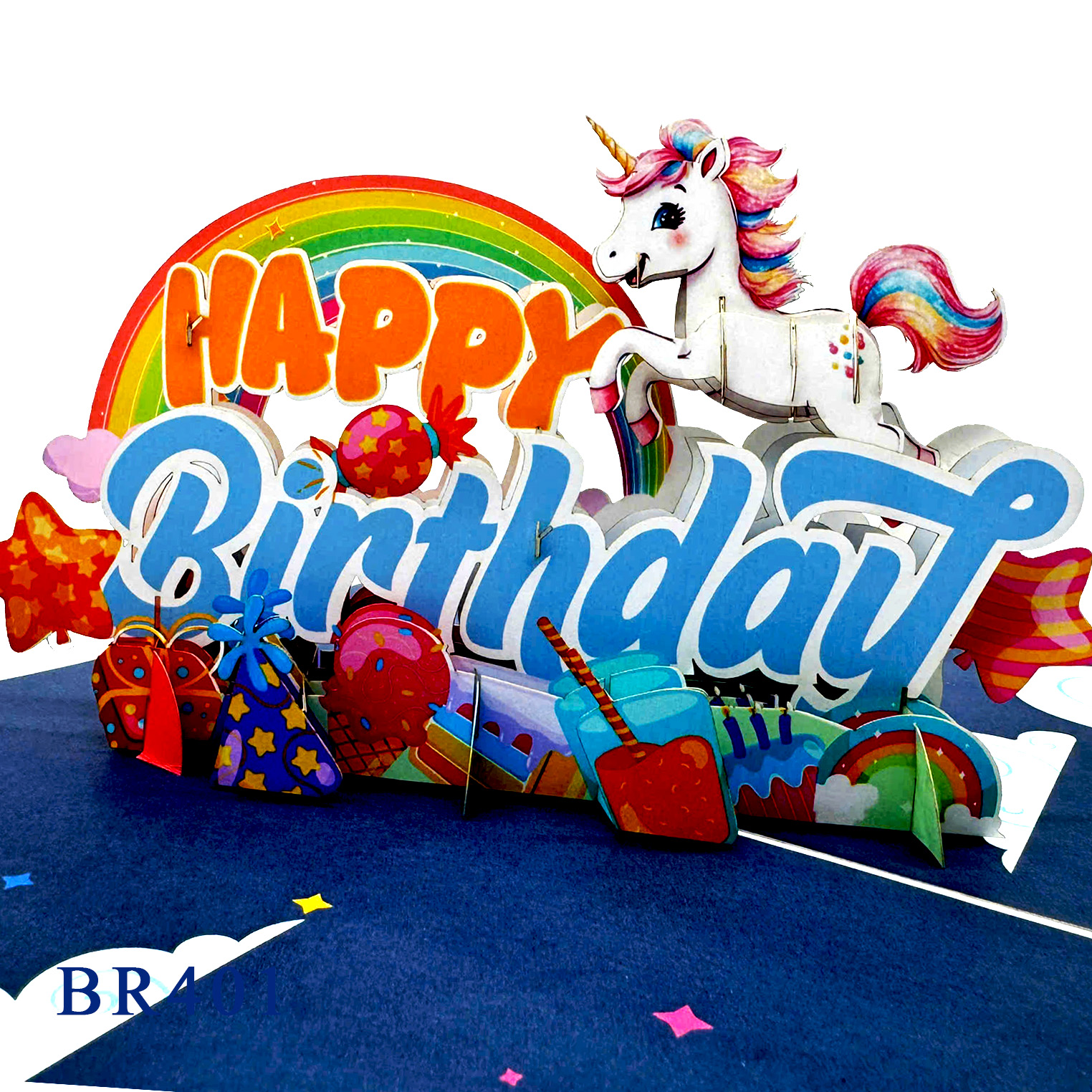 Happy Birthday Pony Pop Up Card