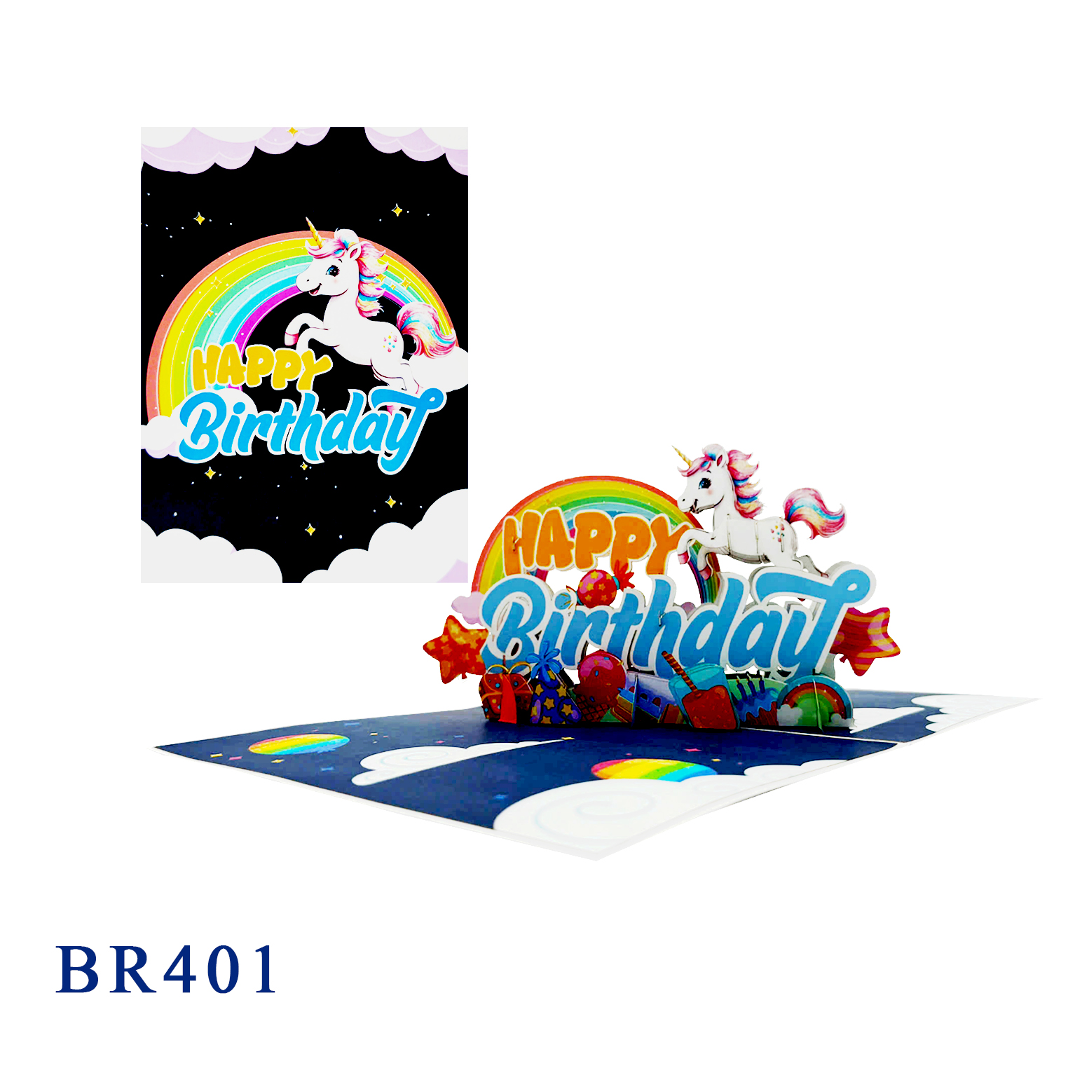 Happy Birthday Pony Pop Up Card